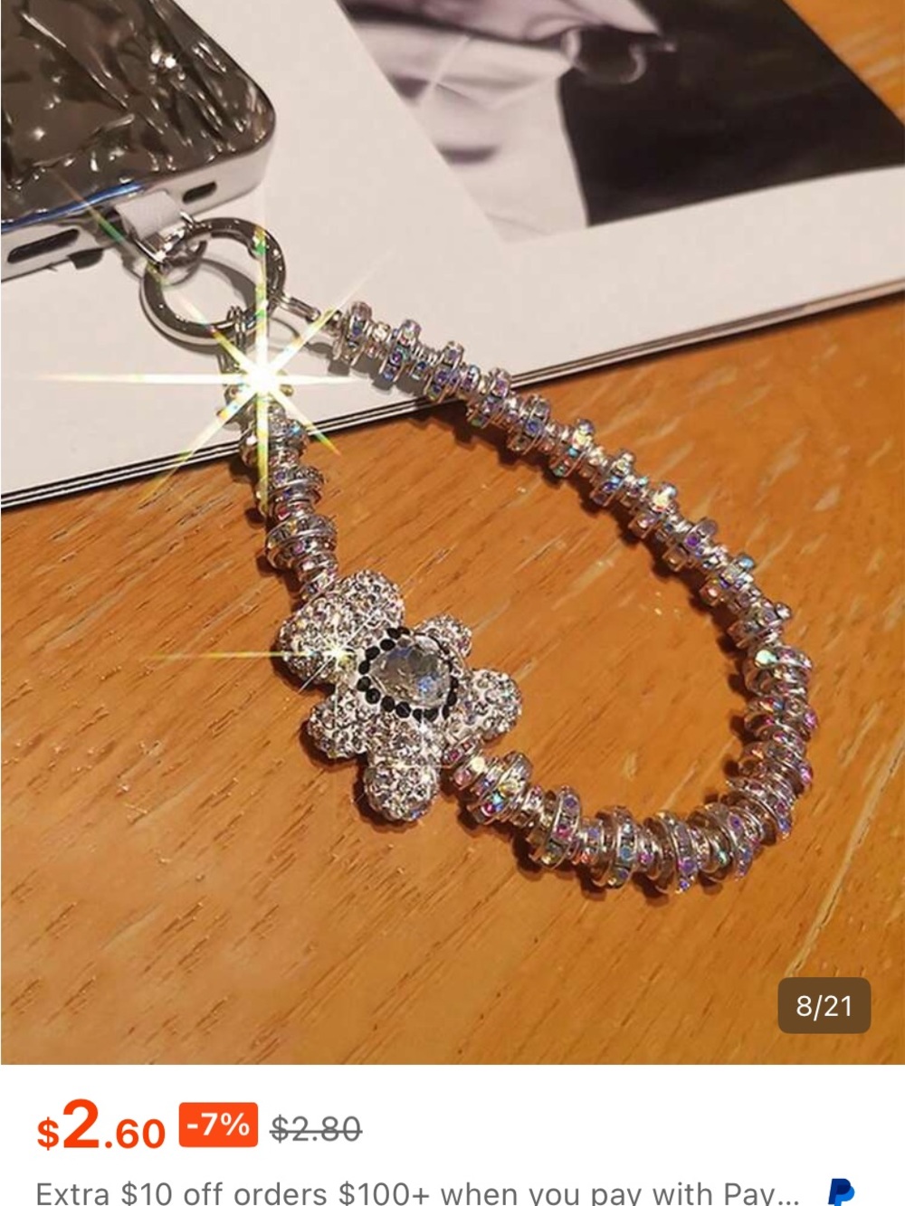 Cell Phone Charm Chain - Picture 4 of 4
